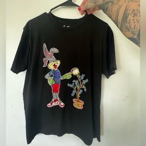 Custom Bugs Bunny T-Shirt - black size M